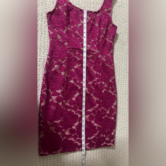 Nikibiki Magenta Lace Mini Dress - Picture 7 of 10